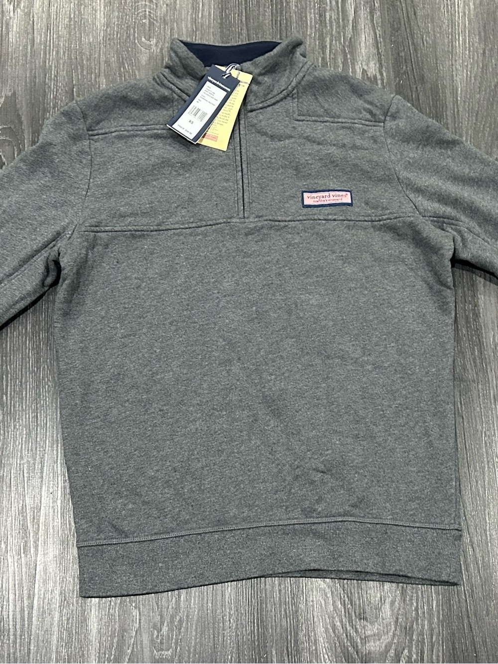 Vineyard Vines Men's Heather Gray Half-Zip Pullover